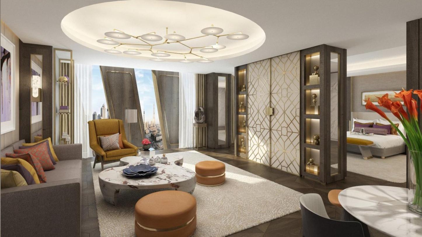 Hotel Mandarin Oriental Downtown, Dubai Exterior foto