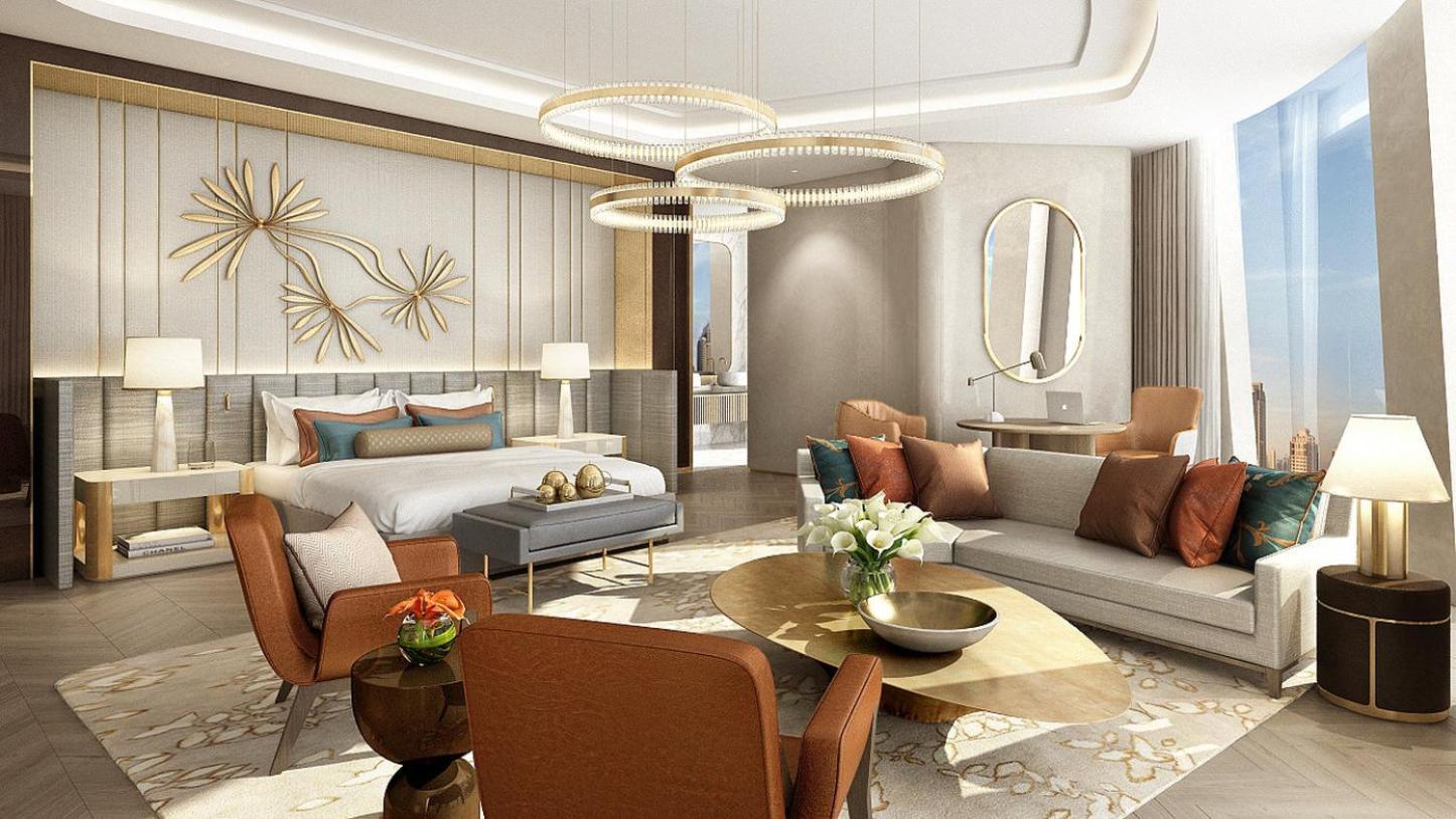 Hotel Mandarin Oriental Downtown, Dubai Exterior foto